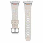 For Apple Watch 42mm / 41mm / 40mm / 38mm Trailblazer Oval Holes Silicone Watch Band(Starlight) - 2