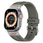 For Apple Watch 46mm / 49mm / 45mm / 44mm Trailblazer Woven Texture Silicone Watch Band(Forest Green) - 1