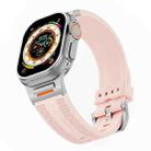 For Apple Watch 46mm / 49mm / 45mm / 44mm Trailblazer Woven Texture Silicone Watch Band(Vintage Rose) - 3