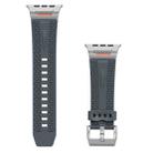 For Apple Watch 46mm / 49mm / 45mm / 44mm Trailblazer Woven Texture Silicone Watch Band(Grey) - 2