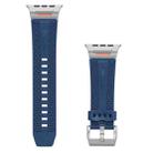 For Apple Watch 42mm / 41mm / 40mm / 38mm Trailblazer Woven Texture Silicone Watch Band(Midnight Blue) - 2