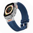 For Apple Watch 42mm / 41mm / 40mm / 38mm Trailblazer Woven Texture Silicone Watch Band(Midnight Blue) - 3