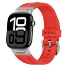 For Apple Watch 42mm / 41mm / 40mm / 38mm Trailblazer Woven Texture Silicone Watch Band(Red) - 1