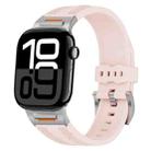 For Apple Watch 42mm / 41mm / 40mm / 38mm Trailblazer Woven Texture Silicone Watch Band(Vintage Rose) - 1