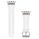 For Apple Watch 42mm / 41mm / 40mm / 38mm Trailblazer Woven Texture Silicone Watch Band(White) - 2