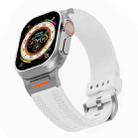 For Apple Watch 42mm / 41mm / 40mm / 38mm Trailblazer Woven Texture Silicone Watch Band(White) - 3
