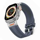 For Apple Watch 42mm / 41mm / 40mm / 38mm Trailblazer Woven Texture Silicone Watch Band(Grey) - 3