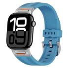 For Apple Watch 42mm / 41mm / 40mm / 38mm Trailblazer Woven Texture Silicone Watch Band(Premium Blue) - 1