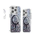 For iPhone 15 Pro Max Epoxy Glitter MagSafe Magnetic TPU Phone Case(Black) - 1