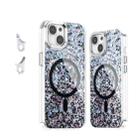 For iPhone 15 Epoxy Glitter MagSafe Magnetic TPU Phone Case(Black) - 1