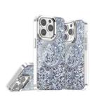 For iPhone 14 Pro Epoxy Glitter MagSafe Magnetic TPU Phone Case(White) - 1