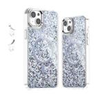 For iPhone 14 Plus Epoxy Glitter MagSafe Magnetic TPU Phone Case(White) - 1