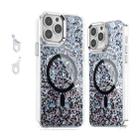 For iPhone 13 Pro Max Epoxy Glitter MagSafe Magnetic TPU Phone Case(Black) - 1