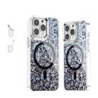 For iPhone 13 Pro Epoxy Glitter MagSafe Magnetic TPU Phone Case(Black) - 1