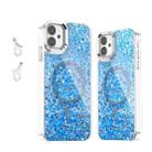 For iPhone 11 Epoxy Glitter MagSafe Magnetic TPU Phone Case(Blue) - 1