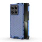 For Xiaomi 14T 5G Global Honeycomb Shockproof Phone Case(Blue) - 1