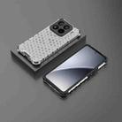 For Xiaomi 15 Pro 5G Honeycomb Shockproof Phone Case(White) - 2