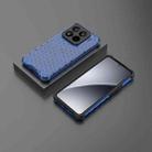 For Xiaomi 15 Pro 5G Honeycomb Shockproof Phone Case(Blue) - 2