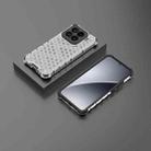 For Xiaomi 15 5G Honeycomb Shockproof Phone Case(White) - 2