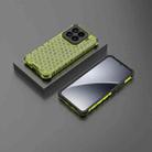 For Xiaomi 15 5G Honeycomb Shockproof Phone Case(Green) - 2