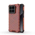 For Xiaomi 15 5G Honeycomb Shockproof Phone Case(Red) - 1