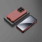 For Xiaomi 15 5G Honeycomb Shockproof Phone Case(Red) - 2
