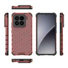For Xiaomi 15 5G Honeycomb Shockproof Phone Case(Red) - 3