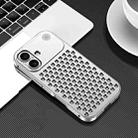 For iPhone 16 R-JUST RJ58 Aromatherapy Metal Cooling Phone Case(Silver) - 1