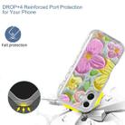 For iPhone 16 Small Fresh Sticker PC + TPU Shockproof Phone Case(Colorful Flowers) - 2