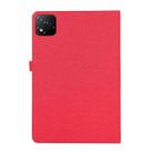 For Infinix Xpad Cloth Texture Horizontal Flip PU + TPU Tablet Case(Red) - 3