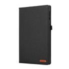 For Infinix Xpad Cloth Texture Horizontal Flip PU + TPU Tablet Case(Black) - 2