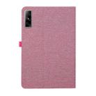 For Infinix Xpad GT 13 Fabric Texture Horizontal Flip Leather Tablet Case(Rose Red) - 3