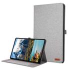 For Infinix Xpad GT 13 Fabric Texture Horizontal Flip Leather Tablet Case(Gray) - 1
