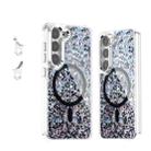 For Samsung Galaxy S23 5G Epoxy Glitter MagSafe Magnetic TPU Phone Case(Black) - 1