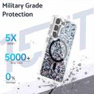 For Samsung Galaxy S23 5G Epoxy Glitter MagSafe Magnetic TPU Phone Case(White) - 3