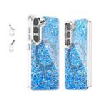 For Samsung Galaxy S23 5G Epoxy Glitter MagSafe Magnetic TPU Phone Case(Blue) - 1