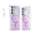 For Samsung Galaxy S23 5G Epoxy Glitter MagSafe Magnetic TPU Phone Case(Pink) - 1