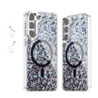 For Samsung Galaxy S23+ 5G Epoxy Glitter MagSafe Magnetic TPU Phone Case(Black) - 1