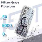 For Samsung Galaxy S23+ 5G Epoxy Glitter MagSafe Magnetic TPU Phone Case(White) - 3