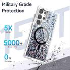 For Samsung Galaxy S23 Ultra 5G Epoxy Glitter MagSafe Magnetic TPU Phone Case(Plum Red) - 3