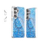 For Samsung Galaxy S24 5G Epoxy Glitter MagSafe Magnetic TPU Phone Case(Blue) - 1