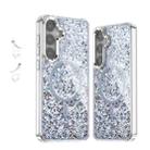 For Samsung Galaxy S24+ 5G Epoxy Glitter MagSafe Magnetic TPU Phone Case(White) - 1