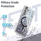 For Samsung Galaxy S24+ 5G Epoxy Glitter MagSafe Magnetic TPU Phone Case(White) - 3