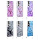 For Samsung Galaxy S24+ 5G Epoxy Glitter MagSafe Magnetic TPU Phone Case(Blue) - 2