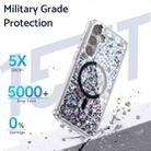 For Samsung Galaxy S24+ 5G Epoxy Glitter MagSafe Magnetic TPU Phone Case(Blue) - 3