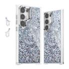 For Samsung Galaxy S24 Ultra 5G Epoxy Glitter MagSafe Magnetic TPU Phone Case(White) - 1