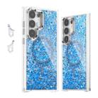 For Samsung Galaxy S24 Ultra 5G Epoxy Glitter MagSafe Magnetic TPU Phone Case(Blue) - 1