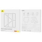 For iPad Air 13 2024 Baseus Minimalist Series Y-shaped Tri-fold Leather Tablet Case(Blue) - 3