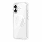 For iPhone 16 Plus TGVIS Vigor Series MagSafe Full Body Airbag Design Phone Case(White) - 1