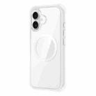 For iPhone 16 TGVIS Vigor Series MagSafe Full Body Airbag Design Phone Case(White) - 1